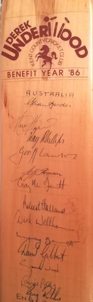 Derek-Underwood-autograph-signed-kent-cricket-memorabilia-1986-benefit-year-autographed-bat-australia-england-ashes-series-warks-ccc-deadly-kccc