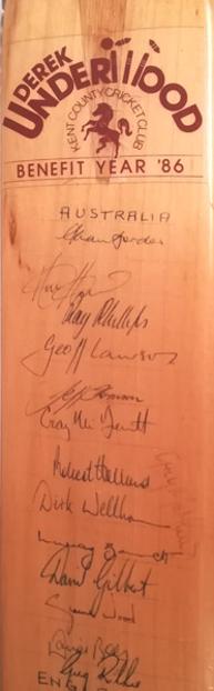 Derek-Underwood-autograph-signed-kent-cricket-memorabilia-1986-benefit-year-autographed-bat-australia-england-ashes-test-series-warks-ccc-deadly-kccc