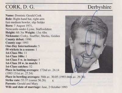 Dominic-Cork-autograph-signed-derbyshire-cricket-memorabilia derbys ccc lancs hants england all rounder signature
