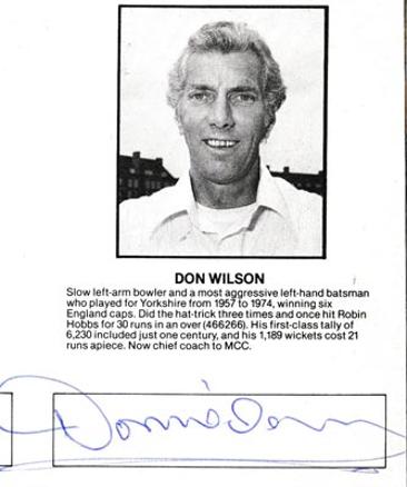 Don-Wilson-autiograph-signed-England-cricket-memorabilia-yorks-ccc