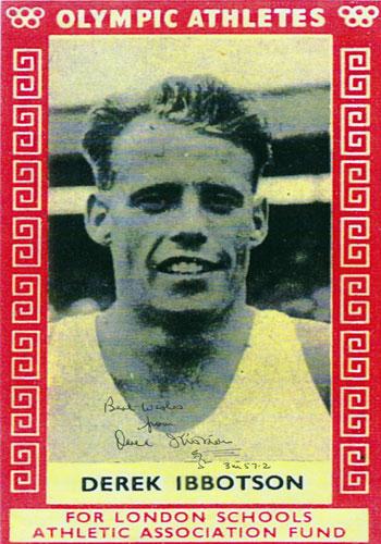 Doug-Ibbotson signed Olympic Athletes portrait pic autograph athletics memorabilia 