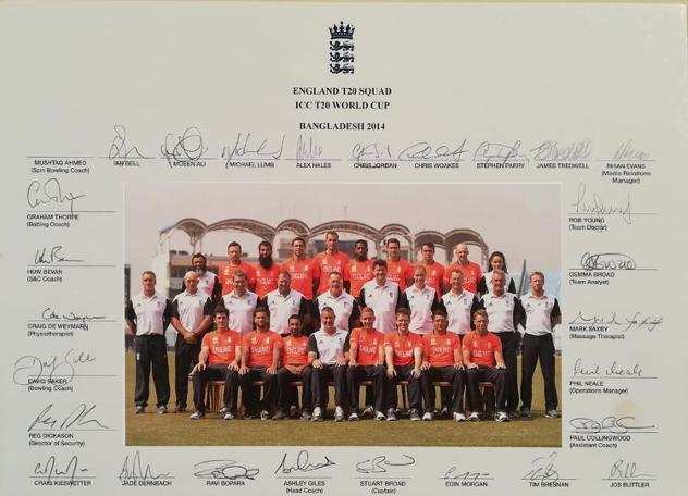 England-cricket-memorabilia-signed-squad-photo-team-2014-Bangladesh-tour-T20-World-Cup-Stuart-Broad-autograph-Eoin-morgan-Jos-Buttler-Moeen-Ali-Alex-Hales-staff