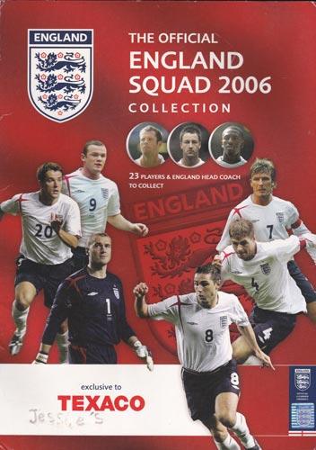 England-football-memorabilia-2006-texaco-squad-booklet-player-badges-collection-david-beckham-wayne-rooney-FA-official