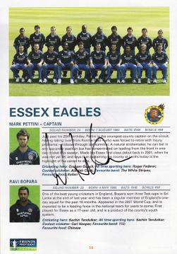 Essex-cricket-memorabilia-autograph-signed-2008-Friends-Provident-Final-programme-memorabilia-Cook-Kaneria-Pettini-Flower-Napier-ECCC-Eagles