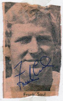 Frank-Saul-autograph-signed-Southampton-FC-football-memorabilia-Saints-Soton-signature-1960s-Spurs