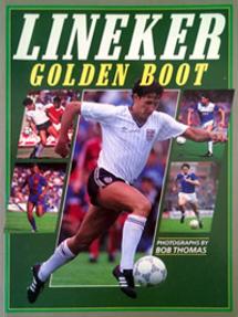 GARY-LINEKER-memorabilia-signed-Golden-Boot-book-football-memorabilia-autobiography-Spurs-Everton-Barcelona-England-autograph