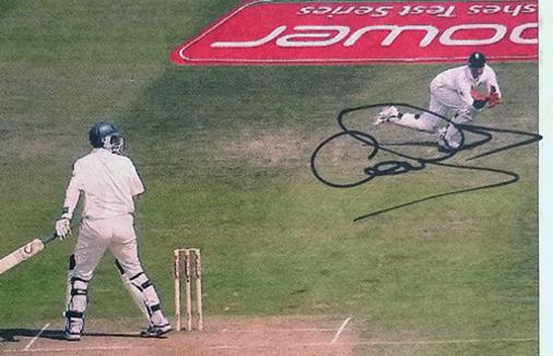 geraint jones signed 2005 ashes catch edgbaston