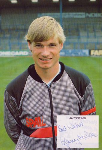 Garry-Nelson-autograph-signed-Brighton-Hove-Albion-Football-memorabilia-BHA-fc-1980s-Charlton-Athletic-CAFC-Best-Foot-Forward