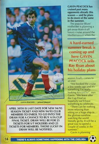 Gavin-Peacock-autograph-signed-chelsea-football-memorabilia-signed-cfc-soccer-match-day-programme-1994-cafc-chartlon-athletic