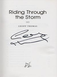 Geoff-Thomas-autograph-signed-autobiography-cycling-memorabilia-riding-through-the-storm-crystal-palace-football-signature-tour-de-france