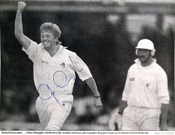 Glenn-Chapple-autograph-signed-Lancashire-cricket-memorabilia-Lancsccc-England-test-fast-bowler-captain-coach-signature