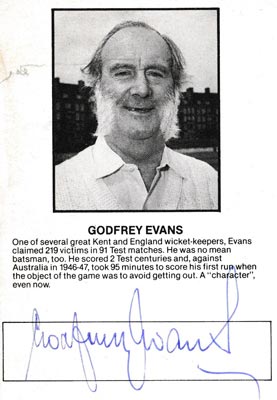 Godfrey-Evans-autiograph-signed-England-cricket-memorabilia-kent-ccc