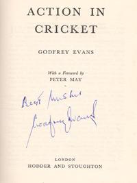 Godfrey-Evans-autograph-kent-cricket-memorabilia-signed-autobiography-book-action-in-cricket-first-edition-1956-kccc-signature-tga-200