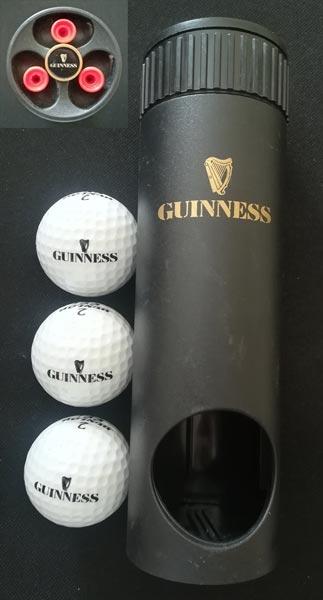 Golf-memorabilia-guinness-balls-dispenser-tees-marker-souvenir-pure-genius-golfing-gift