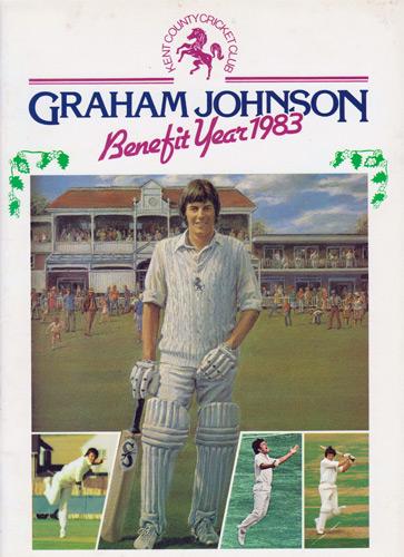 Graham-Johnson-autograph-signed-Kent-cricket-memorabilia-KCCC-spitfires-county-1983-benefit-testimonial-brochure-signature-chairman