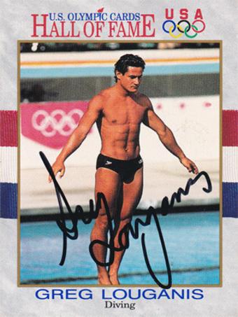 Greg-Louganis-signed-US-Olympic-diving-card-gold-medal-champion-autograph