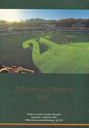Hampshire-cricket-memorabilia-1992-benson-and-hedges-cup-final-programme-champions-winners-lords-kent-ccc-bandh