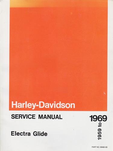 Harley-Davidson-memorabilia-Electra-Glide-service-manual-1959-1969-motor-bike-cycle-chopper-hog-Duo-Glide