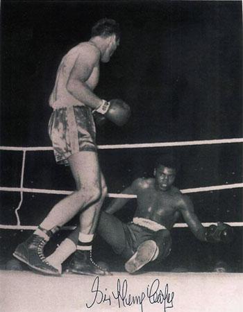 Henry Cooper signed autograph Muhammad Ali knock down boxing photo