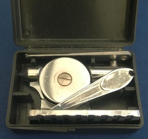 Henselite-Bullet-Bowls-measure-complete-with-stand-lawn-bowling-flat-green-measuring-calipers-device-box