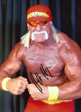 HULK HOGAN former WWF Champion hand-signed photo.
