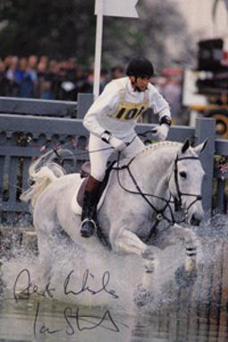 IAN STARK  (4 times Olympic silver) signed autographed Three-Day Event postcard. 