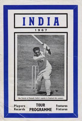 India-cricket-memorabilia-1967-official-tour-programme-booklet-records-players-fixtures-feature-nawab-of-pataudi
