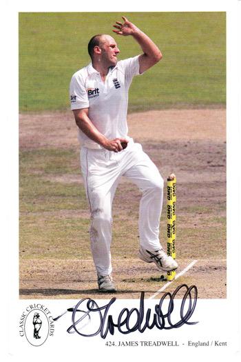 JAMES TREDWELL autograph signed England Kent Cricket memorabilia Tredders autographed Spitfires-benefit-2017