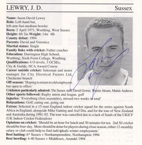 Jason-Lewry-autograph-signed-sussex-cricket-memorabilia-fast-bowler-whos-who-signature