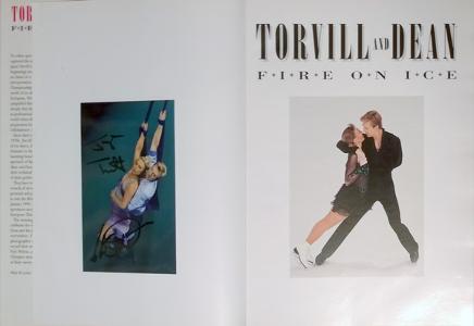 torvill and dean fire and ice signed book ice skating memorabilia jayne chris book