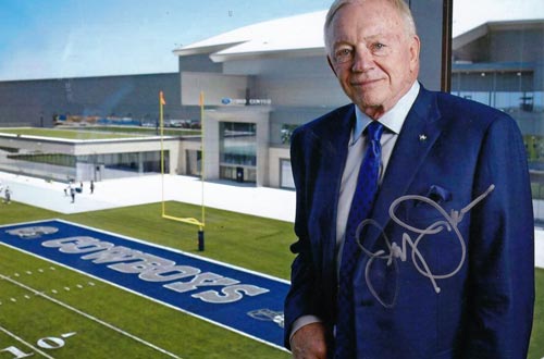 Jerry-Jones-autograph-signed-dallas-cowboys-memorabilia-nfl-owner-ceo-americas-team-training-facility-ford-center-at-the-star-frisco-texas-american-football