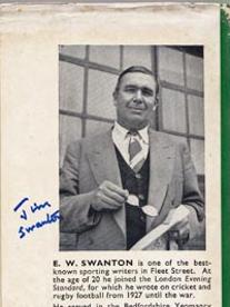 Jim-EW-Swanton-autograph-signed-book-cricket-and-the-clock-first-edition-1952-signature