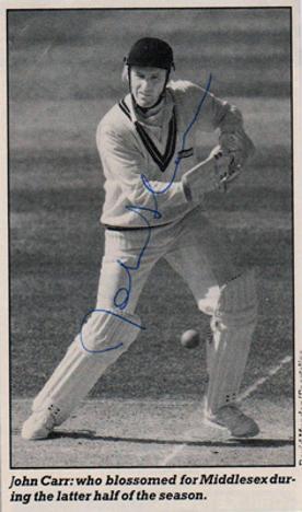 John-Carr-autograph-signed-Middlesex-cricket-memorabilia-Middx-CCC-county-batsman-MCC
