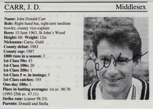 John-Carr-autograph-signed-Middlesex-cricket-memorabilia-Middx-CCC-county-batsman-playfair-whos-who-biography-bio-MCC