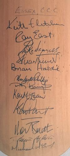 Batte De Cricket Signée Eric Russell – Sussex, Middlesex, Angleterre – WWII – Occasion