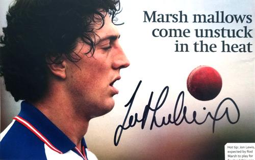 Jon-Lewis-autograph-signed-Gloucs-ccc-cricket-memorabilia-England-fast-bowler-gloucestershire-captain-coach-signature