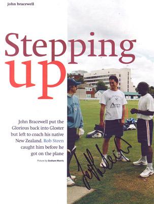 Jon-Lewis-autograph-signed-Gloucs-ccc-cricket-memorabilia-England-fast-bowler-gloucestershire-captain-john-bracewell-coach-magazine-article-pic-signature