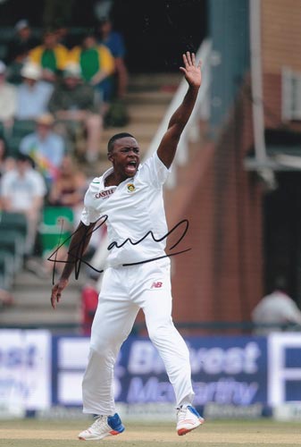 Kagiso-Rabada-autograph-signed-south-africa-cricket-memorabilia-kg-fast-bowler-proteas-lions-jozi-stars-gauteng-kent-ccc-signature