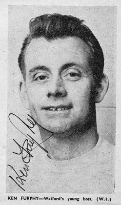 Ken-Furphy-autograph-signed-Watford-fc-football-memorabilia-manager-signature