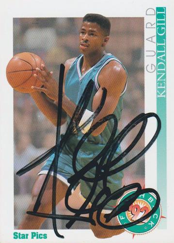 Kendall-Gill-autograph-signed-Charlotte-Hornets-NBA-memorabilia-New-Jersey-Nets-Illinois-NCAA-basketball