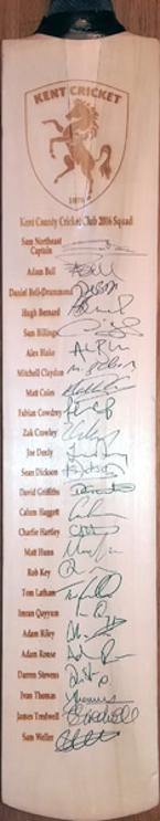 Kent-cricket-memorabilia-2016-squad-signed-cricket-bat-sam-northeast-billings-bell-drummond-rob-key-fabian-cowdrey-denly-tom-latham-darren-stevens-kccc-autographs