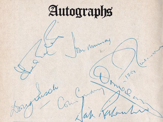 Kent-cricket-memorabilia-colin-cowdrey-autograph-signed-Bethersden-CC-programme-Peter-Richardson-benefit-match-1978-kccc