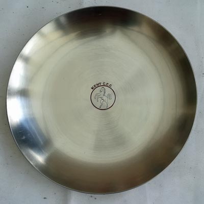 Kent-cricket-memorabilia-stainless-steel-ashtray-pin-dish-commenorative-kccc-logo