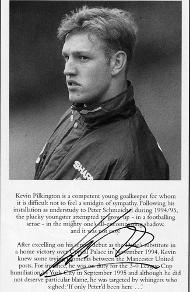 Kevin-Pilkington-autograph-signed-Man-Utd-football-memorabilia-autographed-photo-Manchester-United-signature-goalkeeper