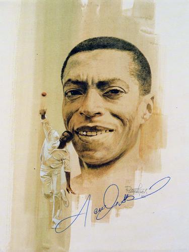 Lance-Gibbs-autograph-signed-West-Indies-cricket-memorabilia-cricketer-photo-poster-Warks-CCC-off-spinner-300-Test-wickets-lancelot