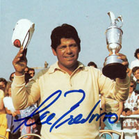 LEE TREVINO signed British Open Champion picture.