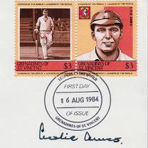 Les-Ames-autograph-signed-Kent-cricket-memorabilia-wicket-keeper-England-Test-match-100s-KCCC-legend-Leslie-Ames-president-Spitfires-signature