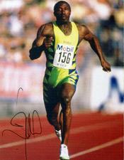 Linford Christie memorabilia athletics memorabilia Olympics memorabilia signed photo autograph track and field memorabilia