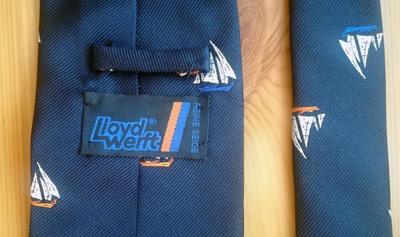 Lloyd-Werft-sailing-memorabilia-yachting-neck-tie-pure-silk-bremerhaven-germany-luxury-yachts-reine-seide-boat-builder-fashion-clothing