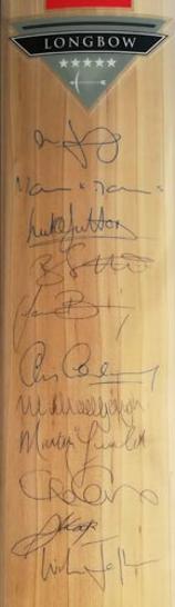 Longbow-Gray-Nicolls-signed-cricket-bat-memorabilia-robertsbridge-sussex-kent-surrey-essex-cowdrey-ben-stokes-autograph